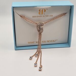 NEW Bomb Party "She's Classic" March Birthday Necklace Aquamarine on Gold $146